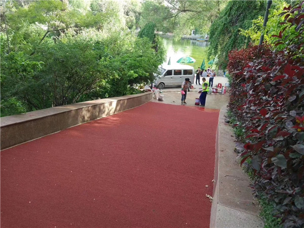 安阳彩色路面施工